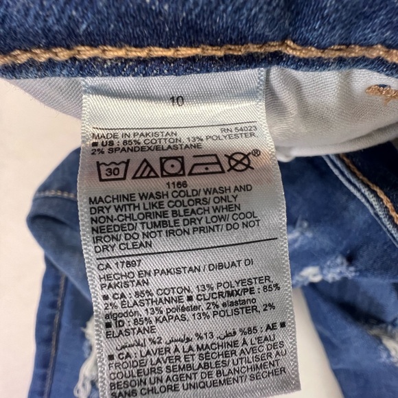 Old Navy Rockstar Extra High Rise Super Skinny Distressed Jeans Size 10 - Picture 8 of 9